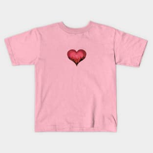 Heart on fire Kids T-Shirt